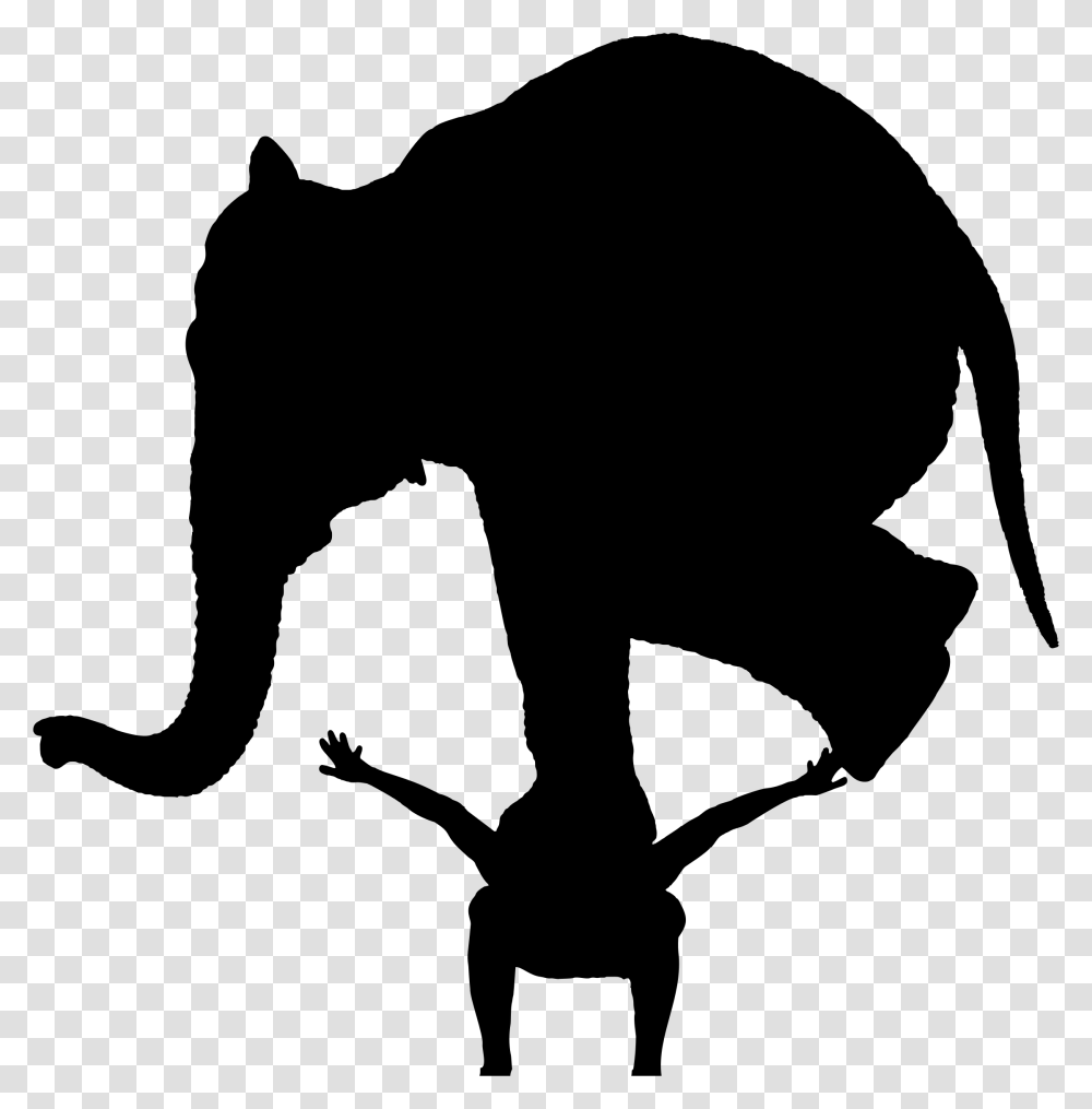 Elephant Clipart Black And White Face Girl Silhouette Head, Gray, World Of Warcraft Transparent Png