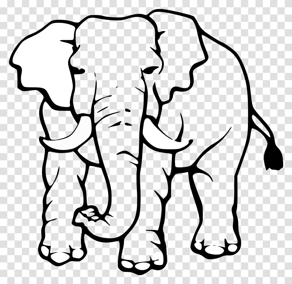 Elephant Clipart Black And White Many Interesting Cliparts Black And White Elephant Clip Art, Stencil, Moon, Outdoors, Nature Transparent Png