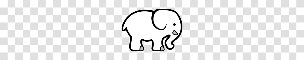 Elephant Clipart Black And White Moon Clipart House Clipart, Mammal, Animal, Stencil, Wildlife Transparent Png