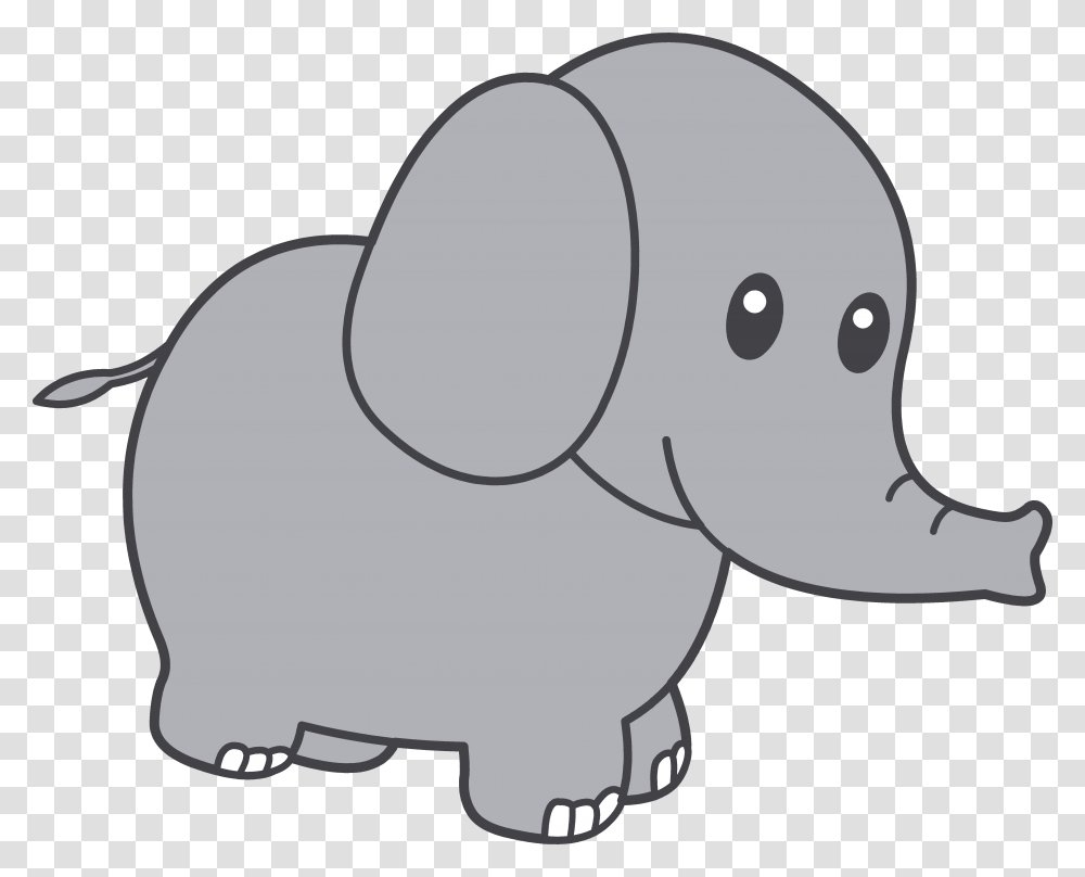 Elephant Clipart Cute, Wildlife, Mammal, Animal Transparent Png