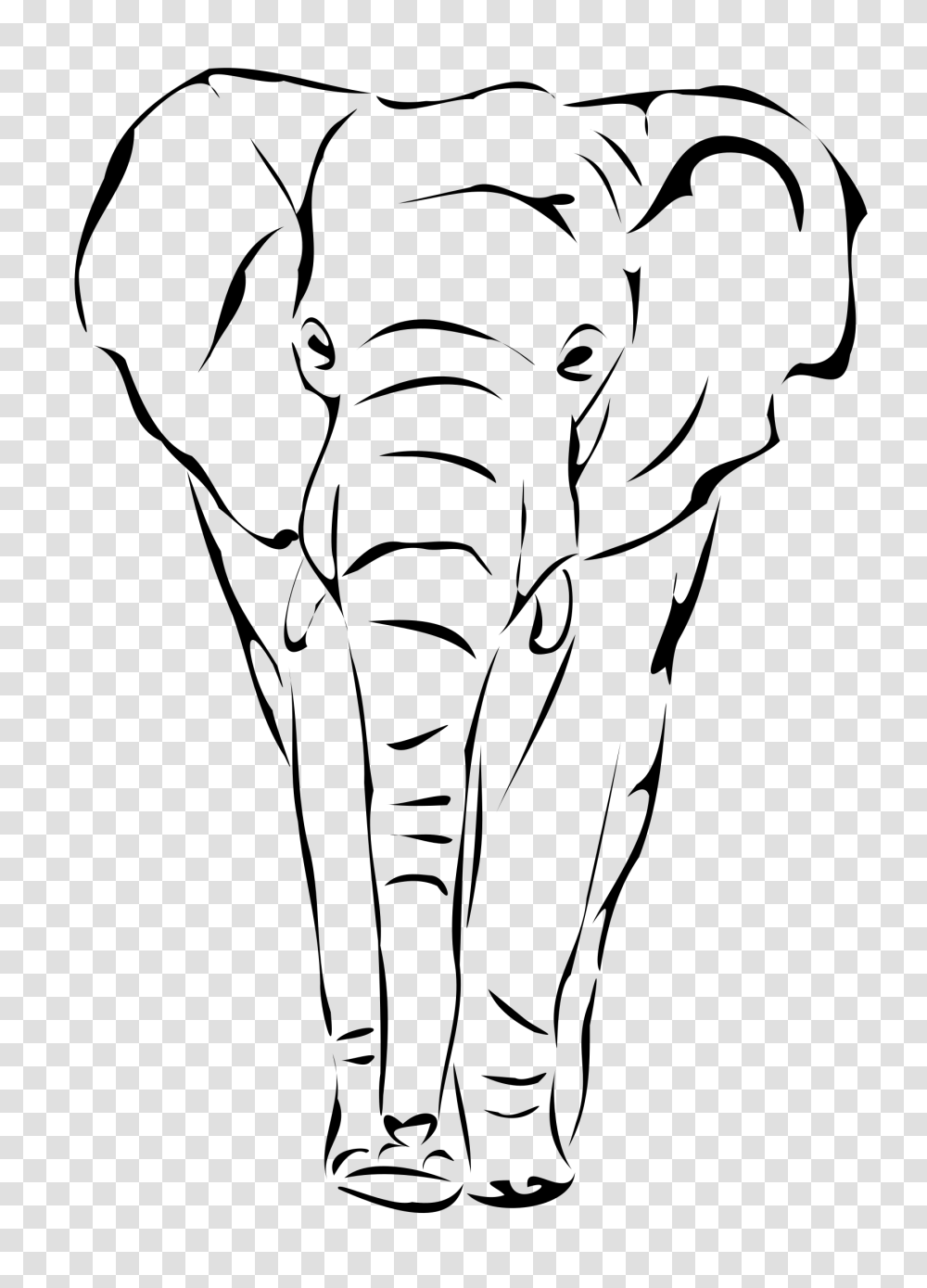 Elephant Clipart Front View, Gray, World Of Warcraft Transparent Png