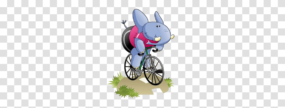 Elephant Clipart Funny, Transportation, Vehicle, Bicycle, Furniture Transparent Png