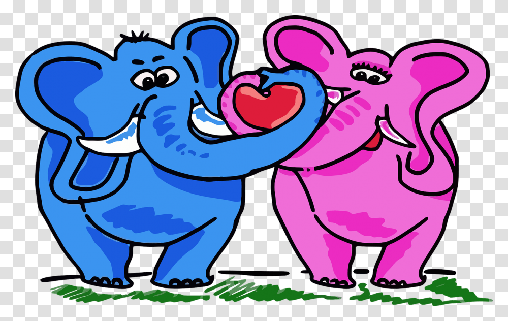 Elephant Clipart Love, Painting, Dragon Transparent Png