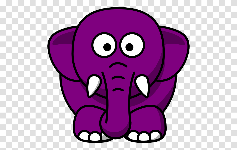 Elephant Clipart Purple, Mascot Transparent Png