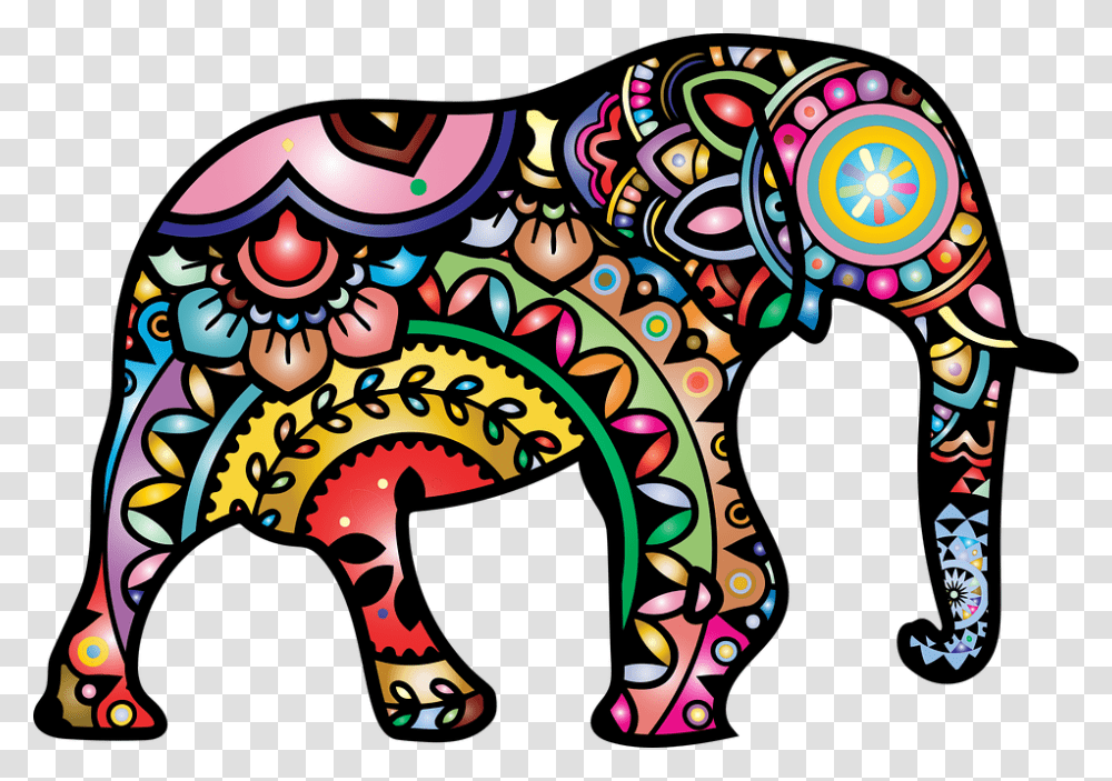 Elephant, Doodle, Drawing, Label Transparent Png