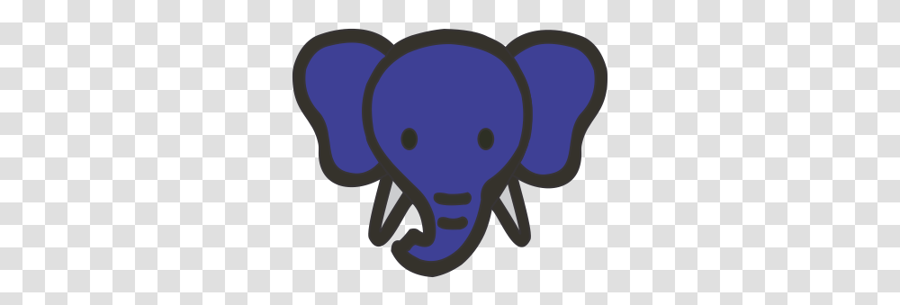 Elephant Drag Blue Cartoon, Animal, Mammal, Wildlife, People Transparent Png