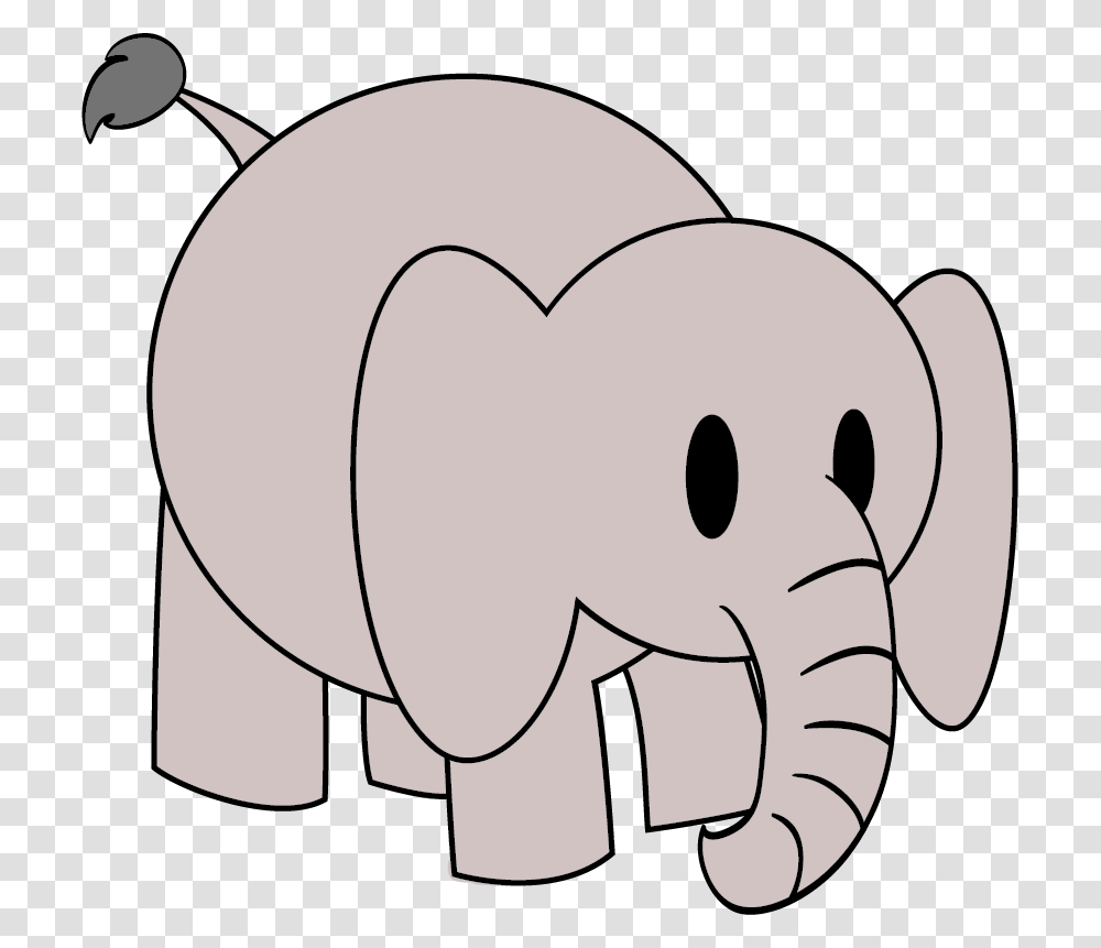 Elephant Drawing Circus Indian Elephant, Mammal, Animal, Label Transparent Png