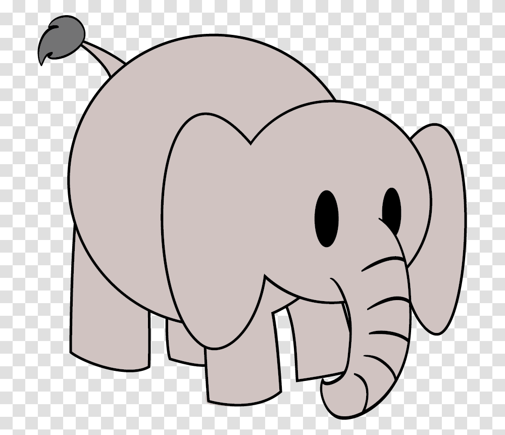 Elephant Drawing Circus, Mammal, Animal, Label Transparent Png