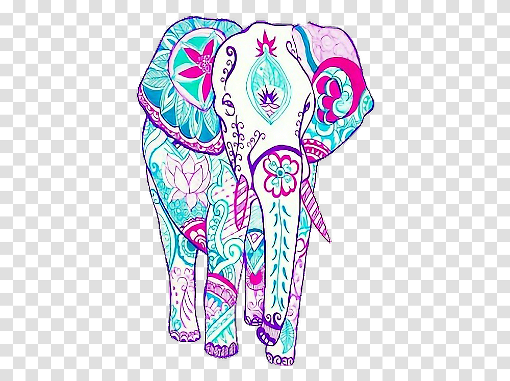Elephant Elefante Kawaii Animals Tumblr Indian Lilly Pulitzer Backgrounds Elephant, Doodle, Drawing Transparent Png