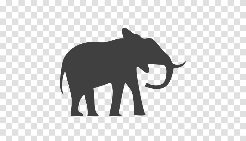 Elephant Endangered Icon, Wildlife, Mammal, Animal, Silhouette Transparent Png