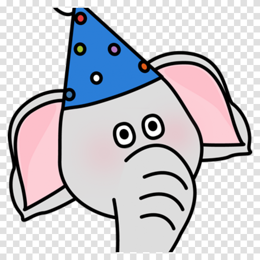 Elephant Face Clipart Circus Clip Art Image Music, Apparel, Party Hat Transparent Png