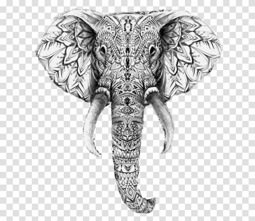 Elephant Ganesh God Tattoo Inked Elephant Face Tattoo Design, Drawing, Person, Human Transparent Png