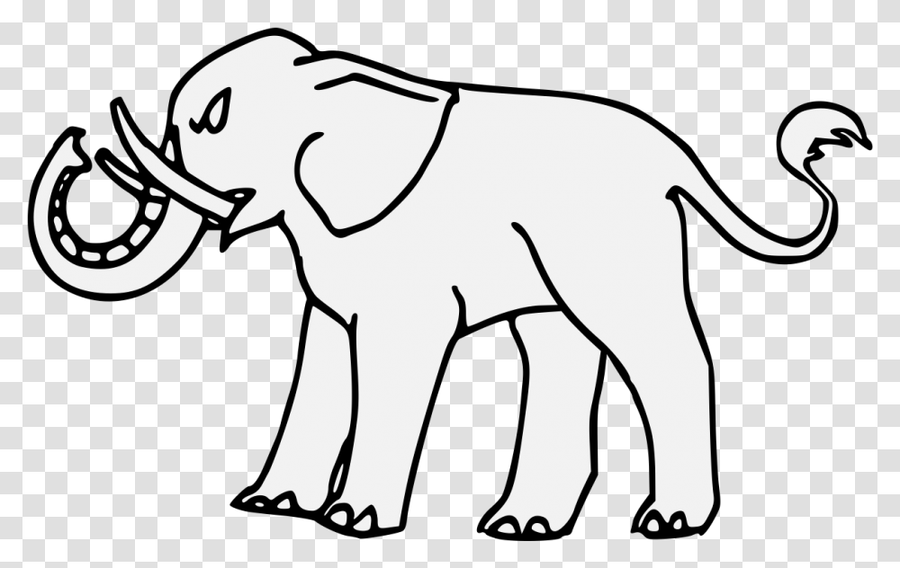 Elephant Head Line Art Download Original Size Animal Figure, Wildlife, Mammal Transparent Png