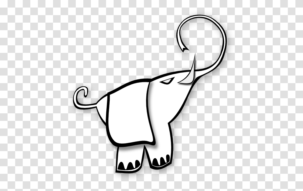 Elephant Line Drawings, Stencil, Label, Face Transparent Png