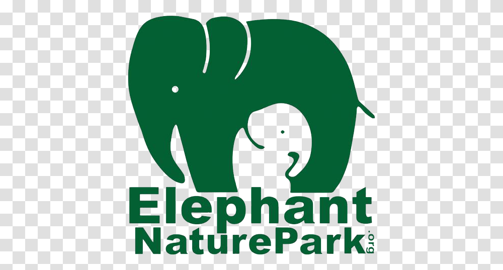 Elephant Nature Park Elephant Nature Park, Text, Green, Symbol, Animal Transparent Png