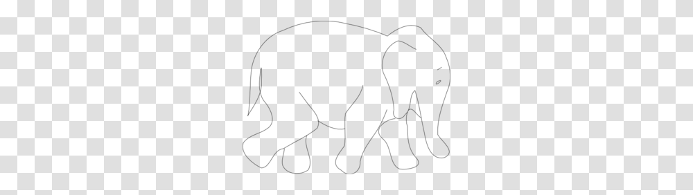 Elephant Outline Clip Art, Gray, World Of Warcraft Transparent Png