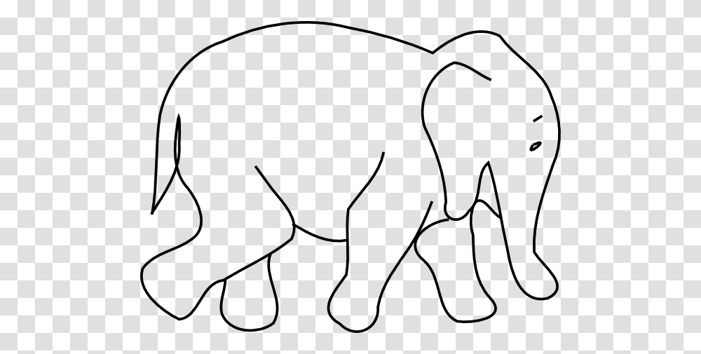 Elephant Outline Clip Art, Mammal, Animal, Wildlife, Drawing Transparent Png