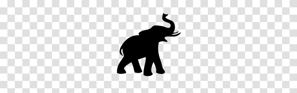 Elephant Outline Trunk Up, Gray, World Of Warcraft Transparent Png