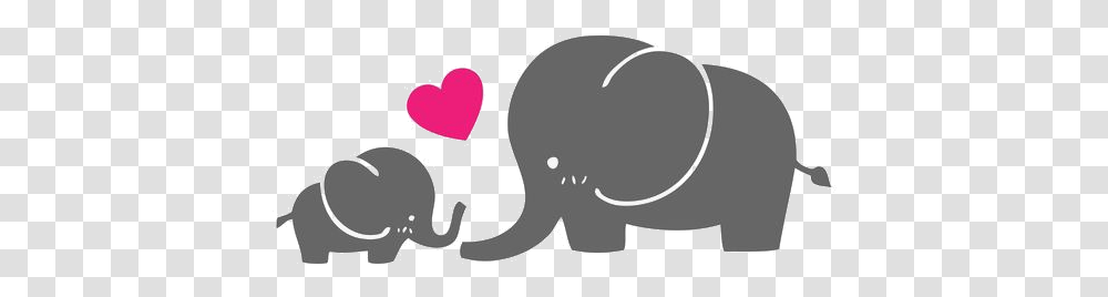 Elephant Parent Child Baby Clipart Cartoon Baby And Mom Elephant Clipart, Mammal, Animal, Wildlife, Aardvark Transparent Png
