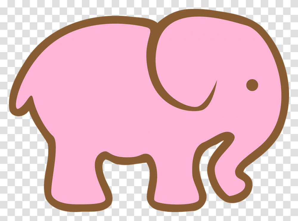 Elephant Pink Animal, Piggy Bank, Mammal Transparent Png