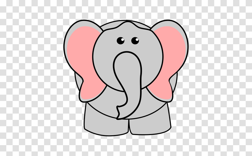 Elephant Pink Ears, Neck Transparent Png