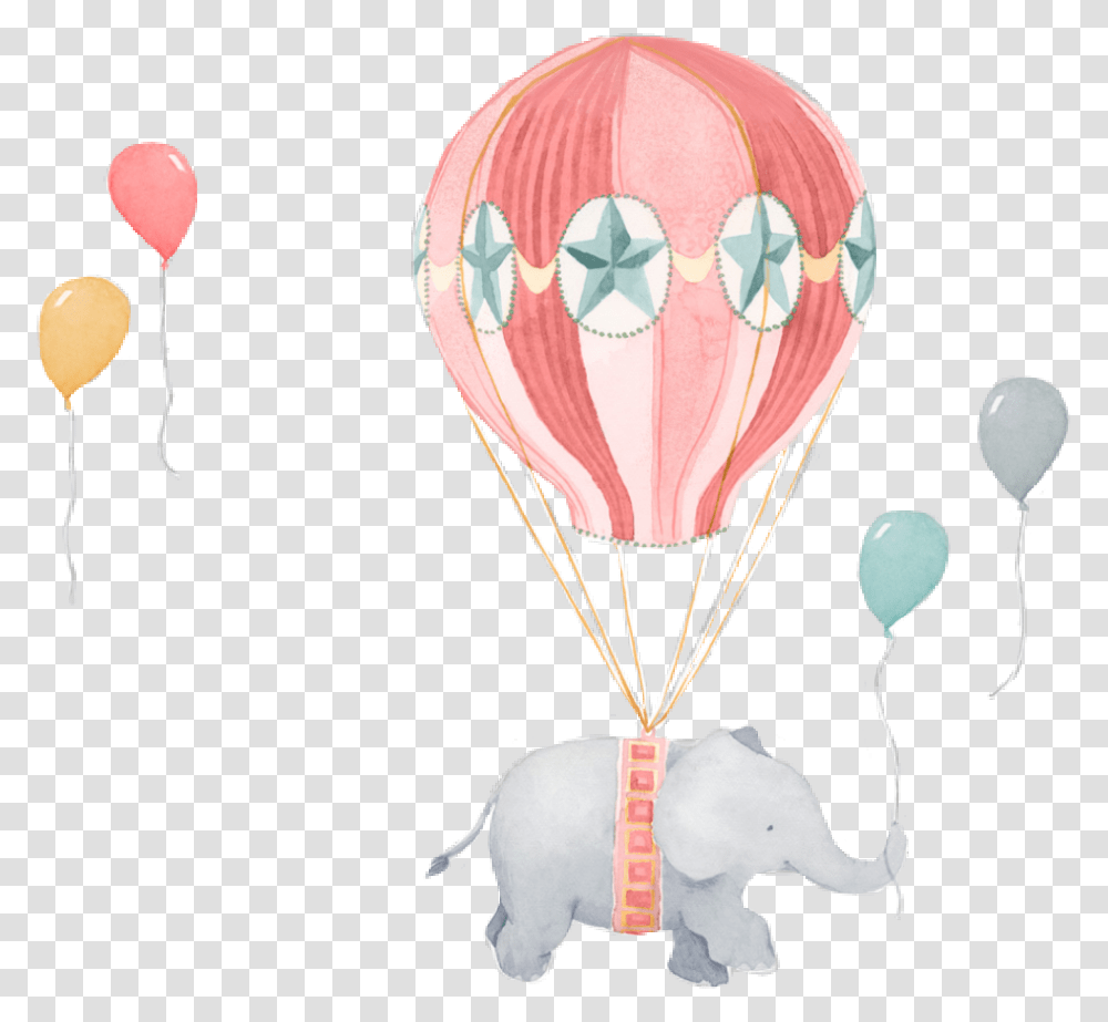 Elephant Scballoons Balloons Pcballoons Hotairballoon, Hot Air Balloon, Aircraft, Vehicle, Transportation Transparent Png