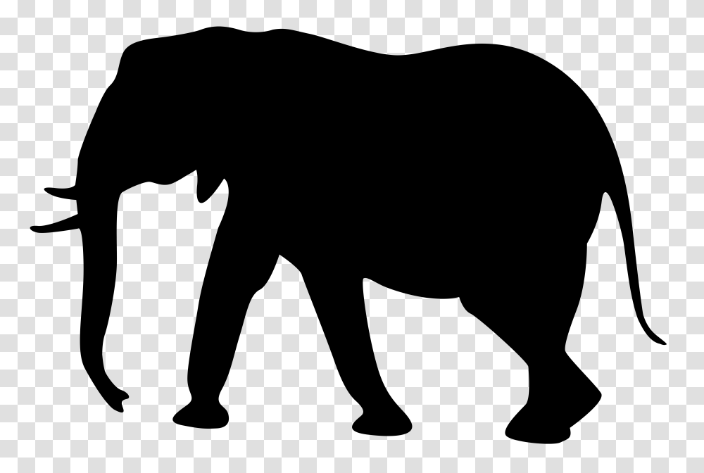 Elephant Silhouette Clip Art, Logo, Trademark Transparent Png