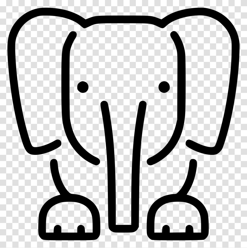 Elephant, Stencil, Label Transparent Png