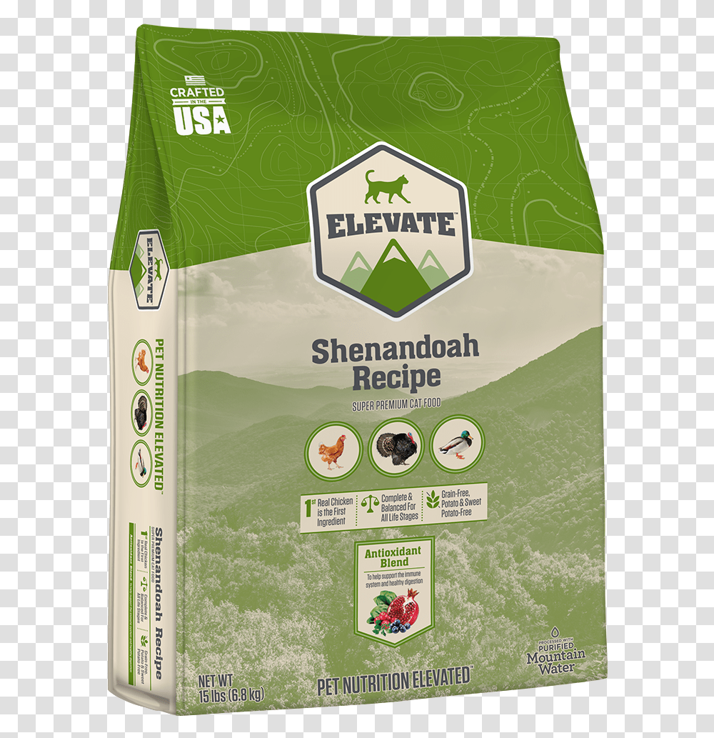 Elevate Shenandoah Fowl Recipe Super Premium Dry Cat Lawn, Plant, Vegetation, Advertisement Transparent Png
