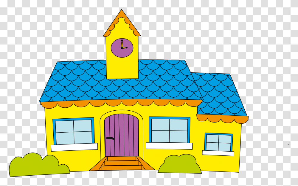 Elevationareahouse Drawings Of Cartoon Elementary School, Nature, Outdoors, Shelter, Rural Transparent Png