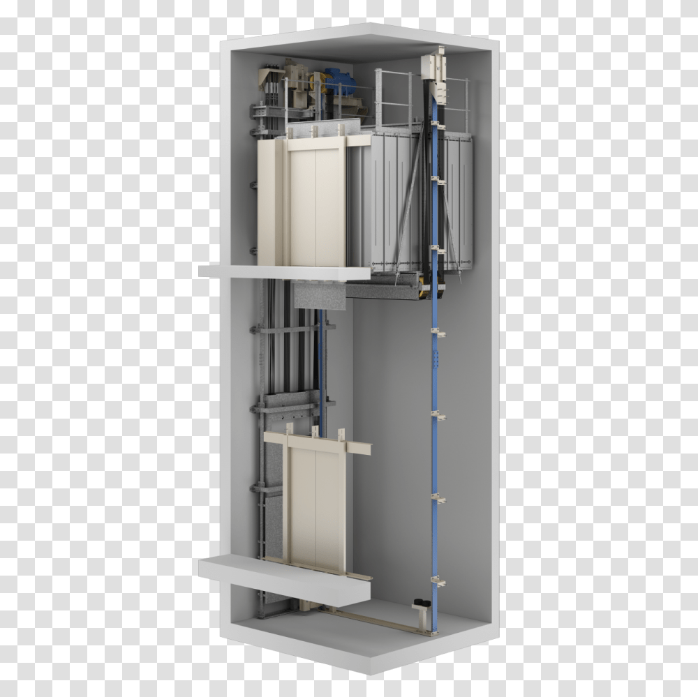 Elevator Atlas Super Gigas Axonometric Cupboard, Machine, Plumbing Transparent Png