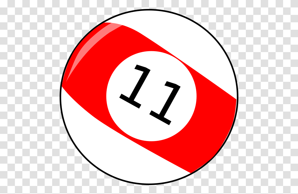 Eleven Billiard Ball Clip Art, Number Transparent Png