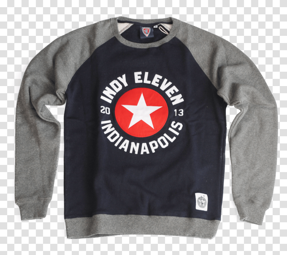 Eleven Star Crewneck SweatshirtData Large Image Sweater, Apparel, Sleeve, Long Sleeve Transparent Png