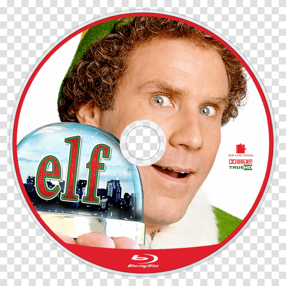 Elf Bluray Disc Image, Disk, Dvd, Person, Human Transparent Png