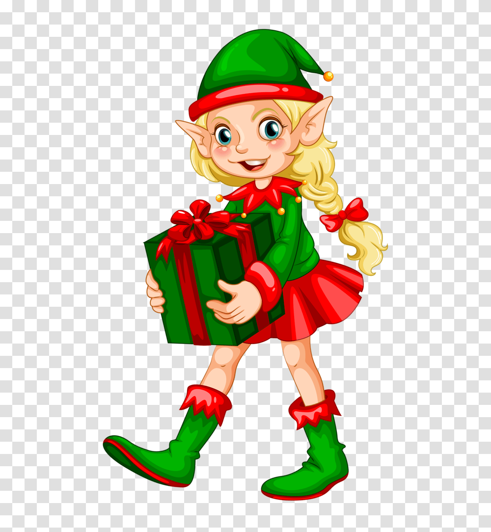 Elf Clipart Garden, Toy, Gift, Person, Human Transparent Png