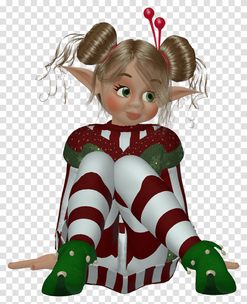 Elf Elves Pixie Christmas Holiday Xmas Character Pixabay Elf, Toy, Doll, Person, Human Transparent Png