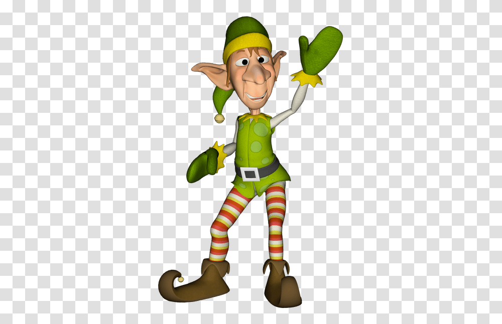 Elf, Fantasy, Green, Toy, Person Transparent Png