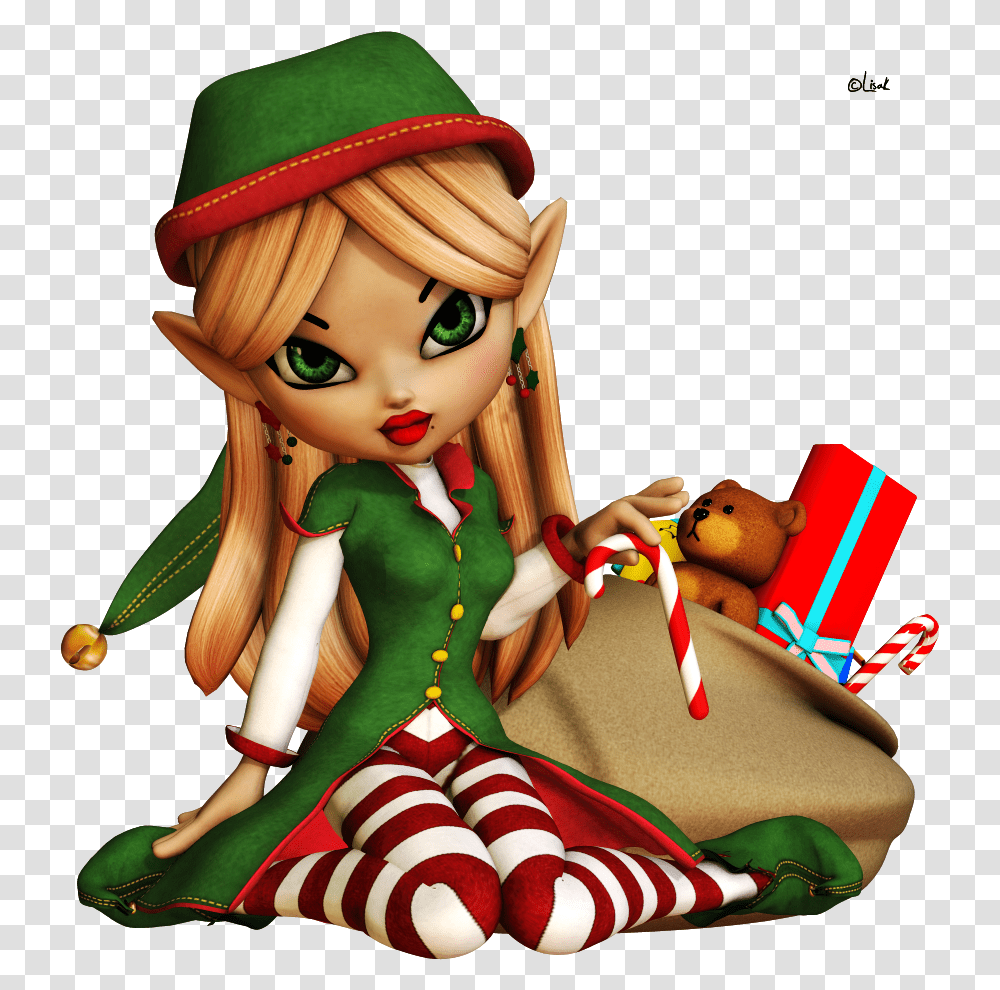 Elf Image Mart Christmas Elf, Doll, Toy, Person, Human Transparent Png
