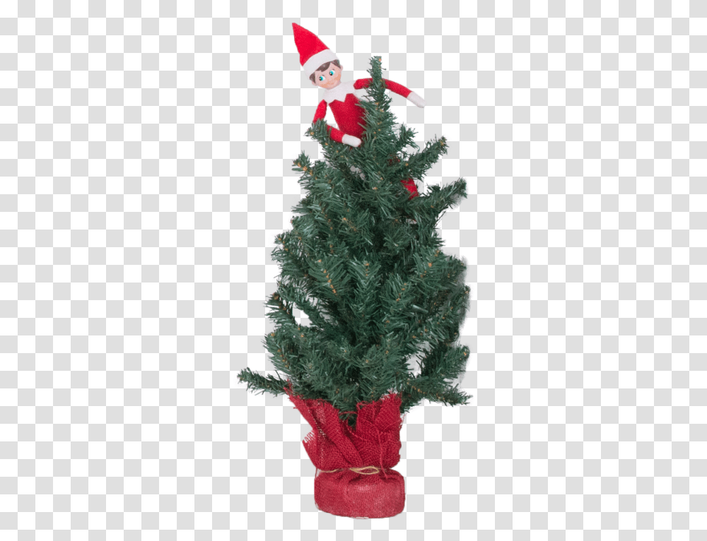 Elf In Tree Christmas Ornament, Christmas Tree, Plant, Pine, Conifer Transparent Png