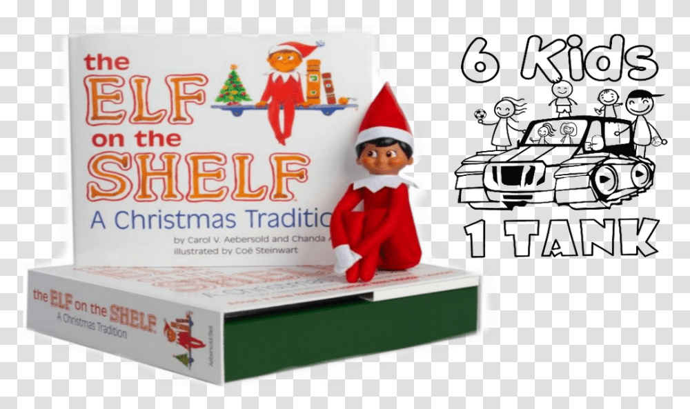 Elf On The Shelf Cartoon, Person, Figurine, Toy, Doll Transparent Png