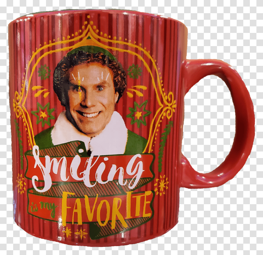 Elf Smiling Favorite Mug Mug, Coffee Cup, Person, Human, Stein Transparent Png
