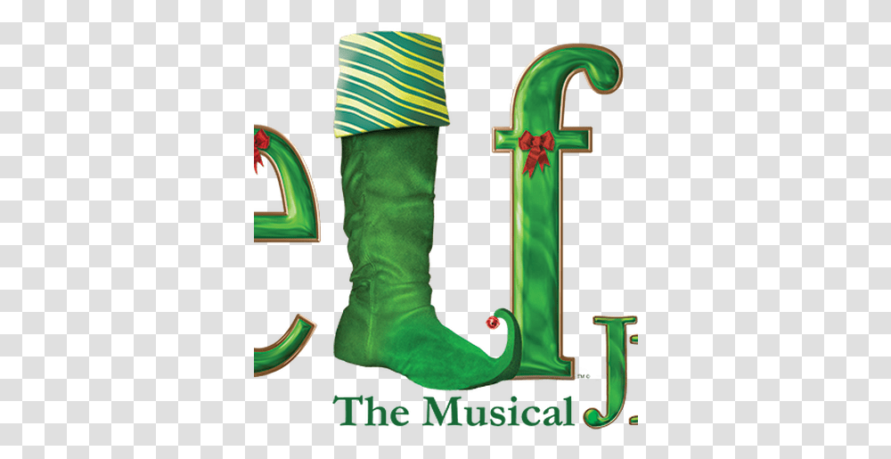 Elf The Musical Jr Littlelaketheatre The Musical, Text, Alphabet, Christmas Stocking, Gift Transparent Png