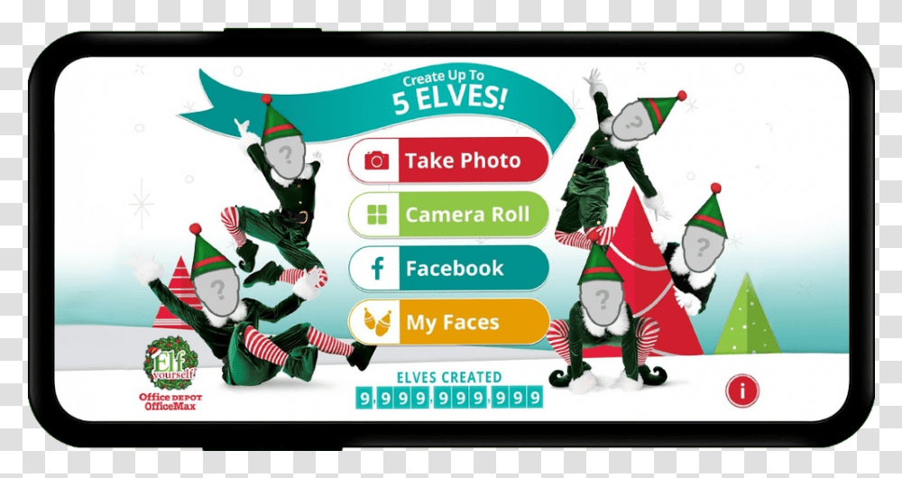 Elf Yourself Create, Person, Advertisement, Poster Transparent Png
