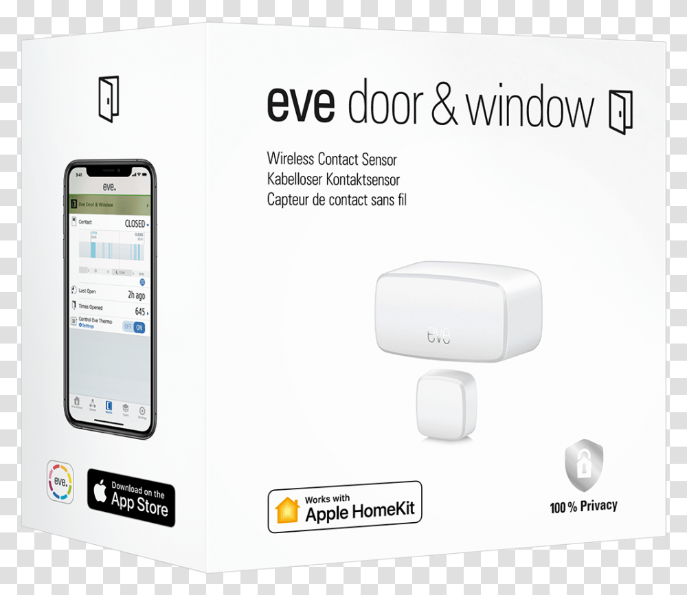 Elgato Eve Motion Smart Wireless Motion Sensor For, Mobile Phone, Electronics, Adapter Transparent Png