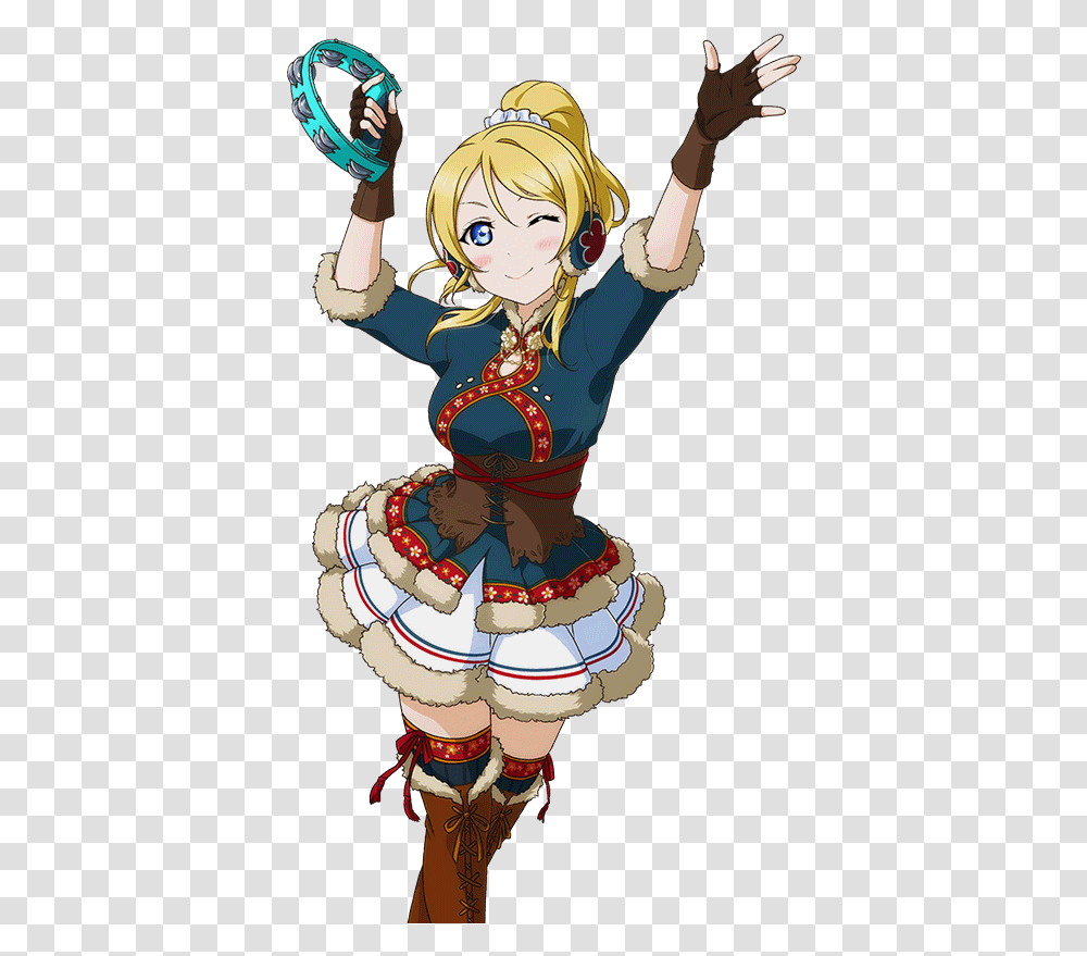 Eli Ayase Snowy Mountain Snowy Mountain Eli Ayase, Person, Costume, Leisure Activities, Dance Pose Transparent Png