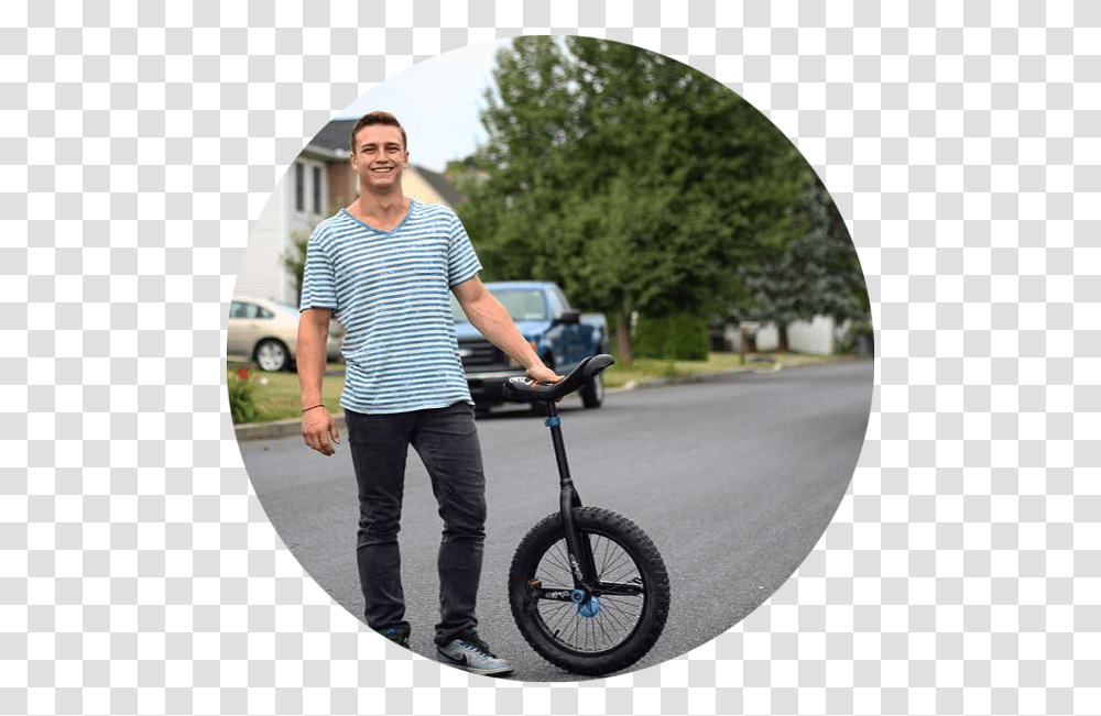 Eli Brill Unicycle, Person, Human, Bicycle, Vehicle Transparent Png