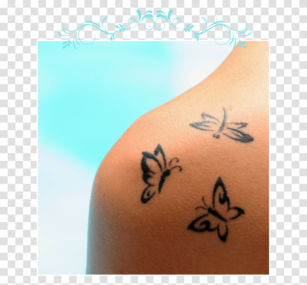 Eliminacion De Tatuajes Butterfly Shoulder Tattoos For Women, Skin, Person, Human Transparent Png