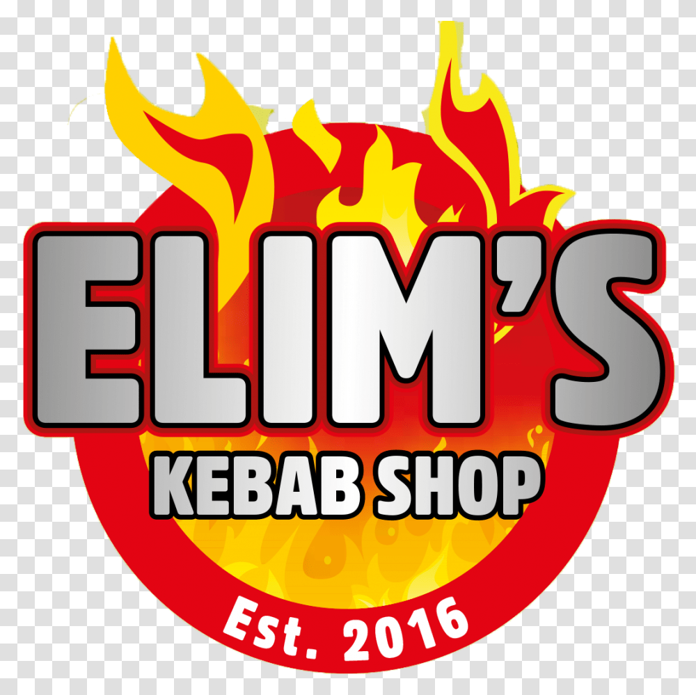 Elims Kebab Shop Elims Kebab Shop Huntly Takeaway Order Online, Dynamite, Fire, Label Transparent Png