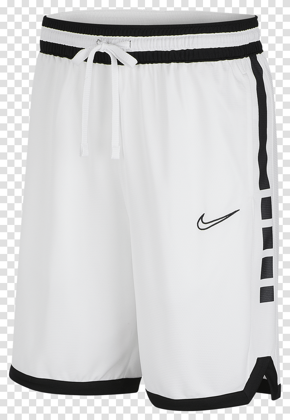 Elite Dri Fit Basketball Shorts In White Black Black Rugby Shorts, Clothing, Apparel, Undershirt, Text Transparent Png