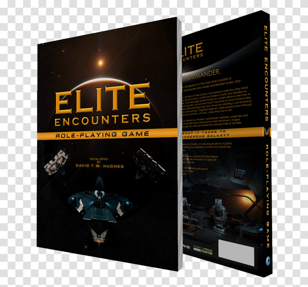 Elite Encounters Rpg Front And Back Book Cover, Poster, Advertisement, Flyer, Paper Transparent Png